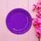 20 Count 9 Inch Purple Paper Plates Sturdy Disposable Party Celebrations